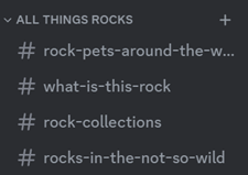 Screenshot of the 'All Things Rocks' category on GEON